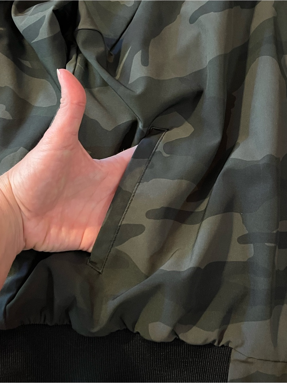 Albion Camo Bomber Jacket in Dark Green zip up extra large - Picture 4 of 9